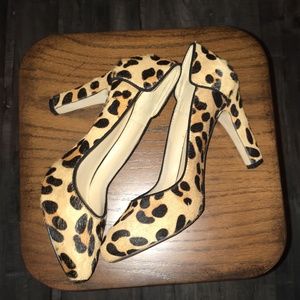 ZARA Basic Fuzzy Animal Print Shoes